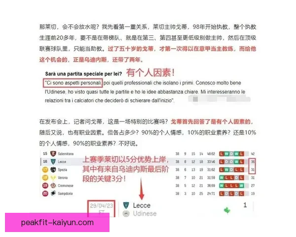 莱切战术调整引发关注，球队状态回暖值得期待